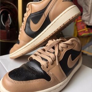 Nike Women's Air Jordan 1 Low in the "Desert" Colorway with Box